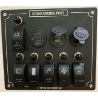 Switch Panel - Rocker Switch with 6 Panels - voltmeter - USB Socket - PN-1715 - ASM